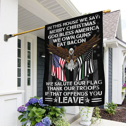 Patriotic Flag In This House We Salute Our Flag DDH2932F