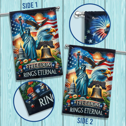 Flagwix American Flag - Independence Day Liberty Bell Freedom Rings Eternal Flag MLN3079F