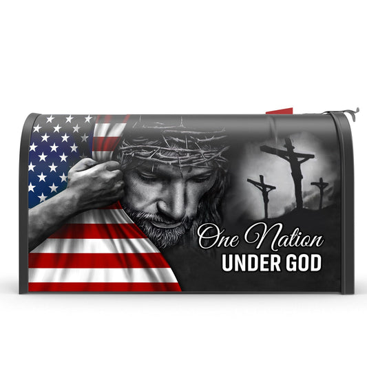 One Nation Under God Jesus Garden Flag &amp; Mailbox Cover TRL06Fv5MF