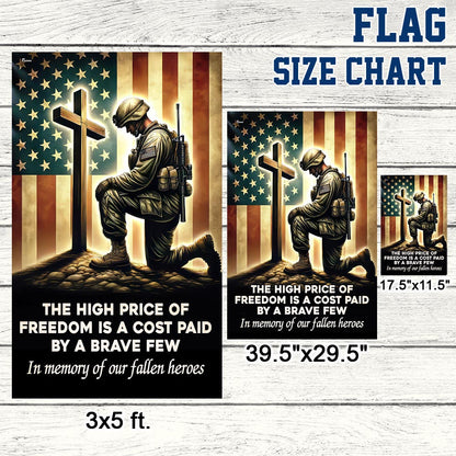 Memorial Day FLAGWIX Veteran Kneeling The Cross Flag The High Price Of Freedom In Memory Of Our Fallen Heroes MLN2740F
