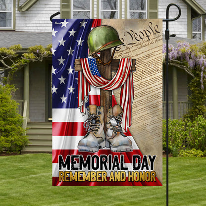 FLAGWIX Memorial Day Remember and Honor Veteran American Patriot We The People Flag MLN2754F