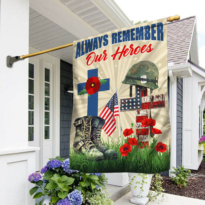 Memorial Day Remember Soldiers Always Remember Our Heroes Veteran Flag MLN1293F