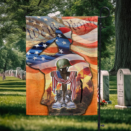 Memorial Day FLAGWIX U.S. Veteran Memorial American We The People Saluting Soldier Flag MLN2753F