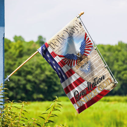 One Nation Under God Patriot Eagle Flag MLN1351F