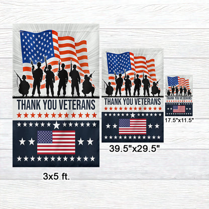 Veterans Day Thank You Veterans Flag TQN3866F