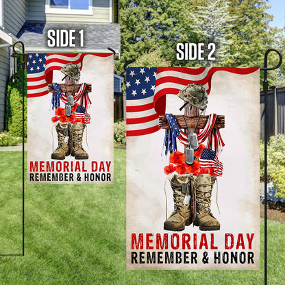 Memorial Day Remember And Honor, US Veteran Flag TPT799F