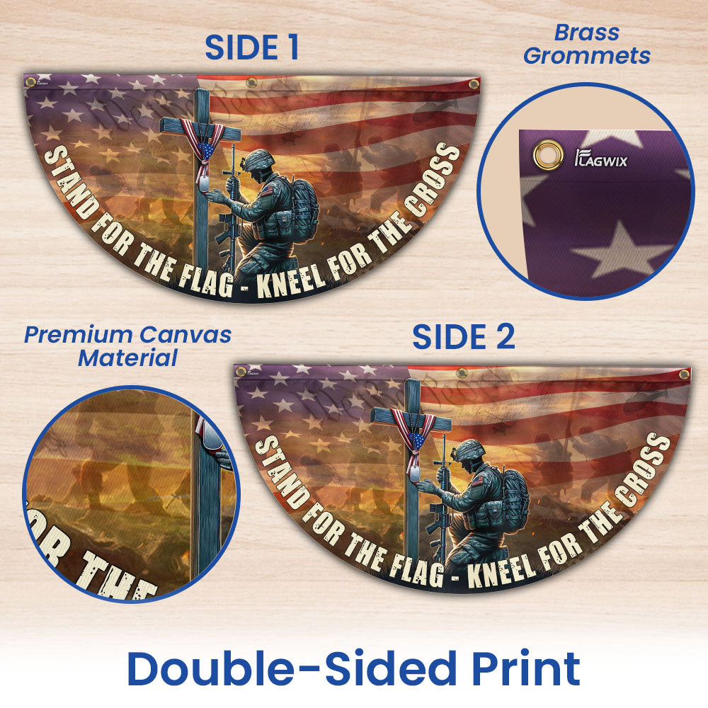 Memorial Day Stand For The Flag Kneel For The Cross Veterans Flag PHB21TTH