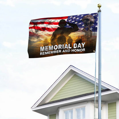 US Veteran American Memorial Day Grommet Flag TPT751GF