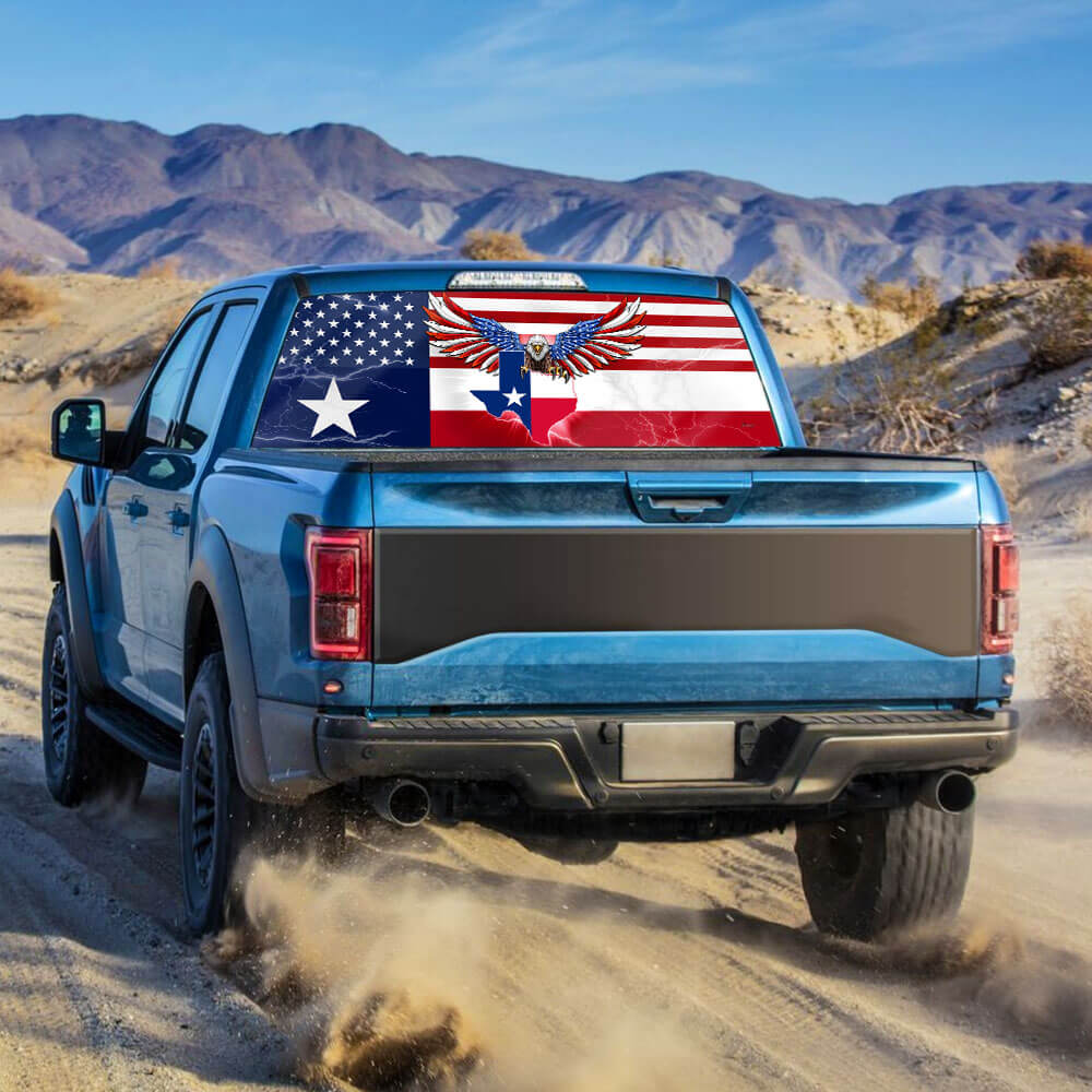 Texas American Eagle Rear Window Decal THB3471CD