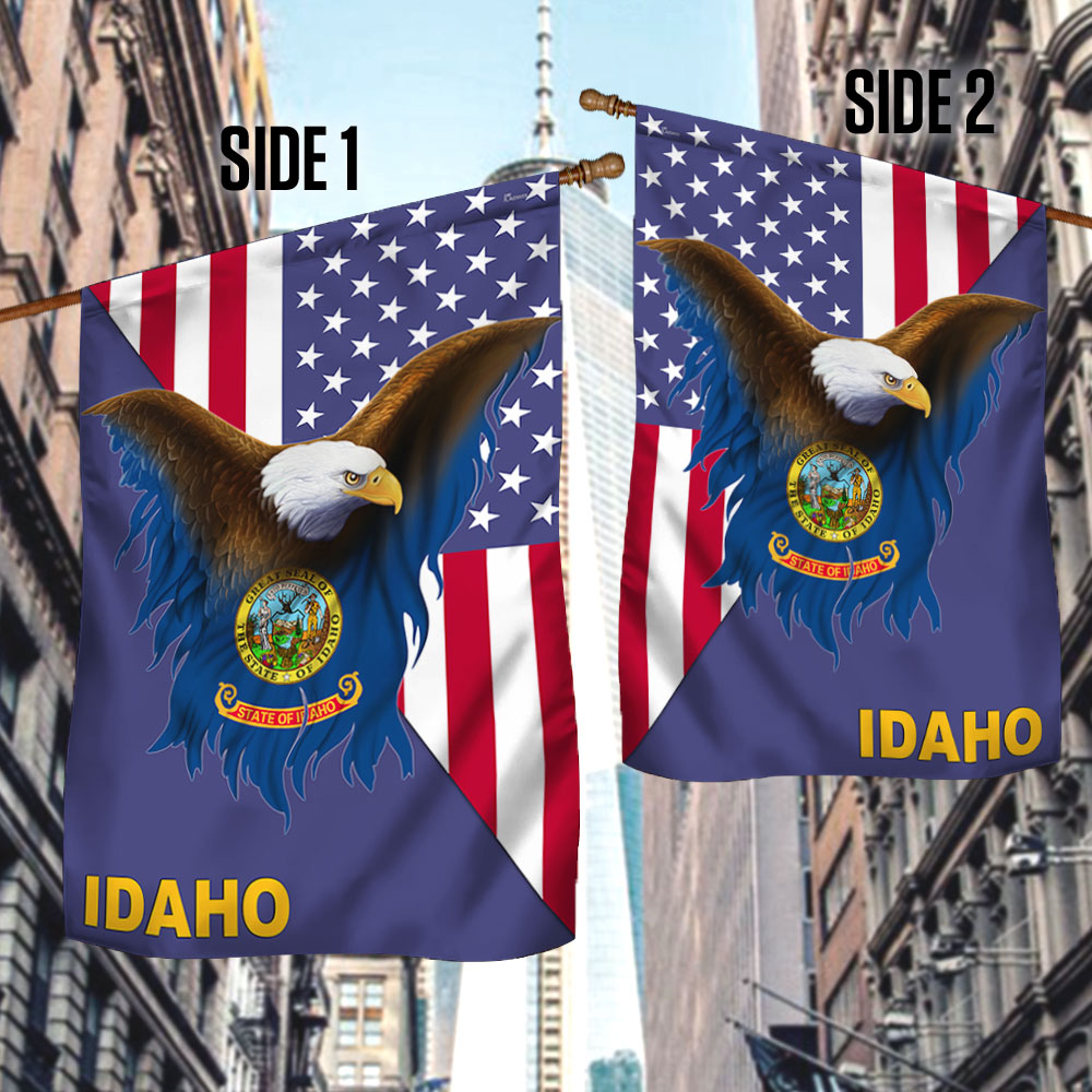 Idaho Flag American Eagle Idaho Flag TRL1748Fv3