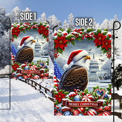 Patriotic Eagle Christmas American Flag TQN2001F