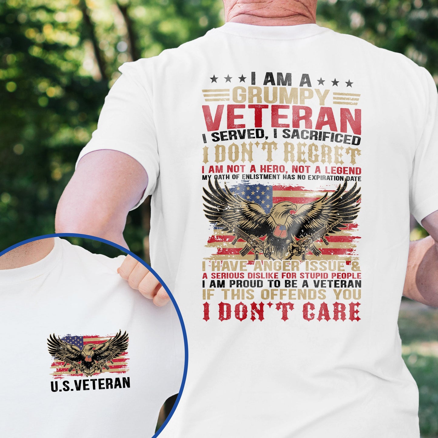 Grumpy Veteran, Proud U.S. Veteran T-Shirt TPT2337TS