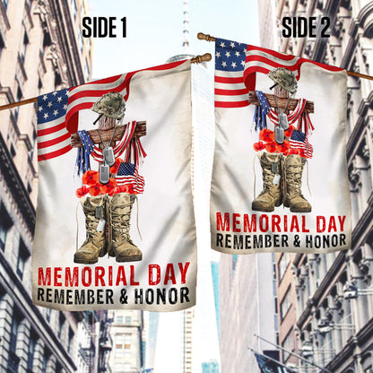 Memorial Day Remember And Honor, US Veteran Flag TPT799F