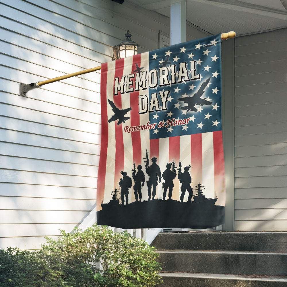 Memorial Day Remember And Honor Flag Veteran Flag PHB09LPN