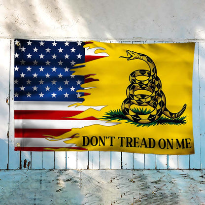 Gadsden Don't Tread On Me American Grommet Flag MLN2726GF