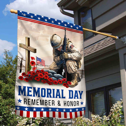 Memorial Day Veteran Remember And Honor Flag NTT12TTH