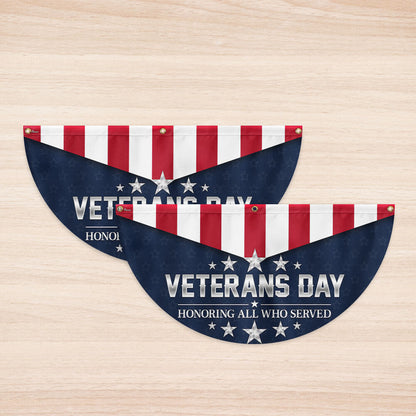 Veterans Day Honoring All Who Served Non-Pleated Fan Flag TQN3812FL