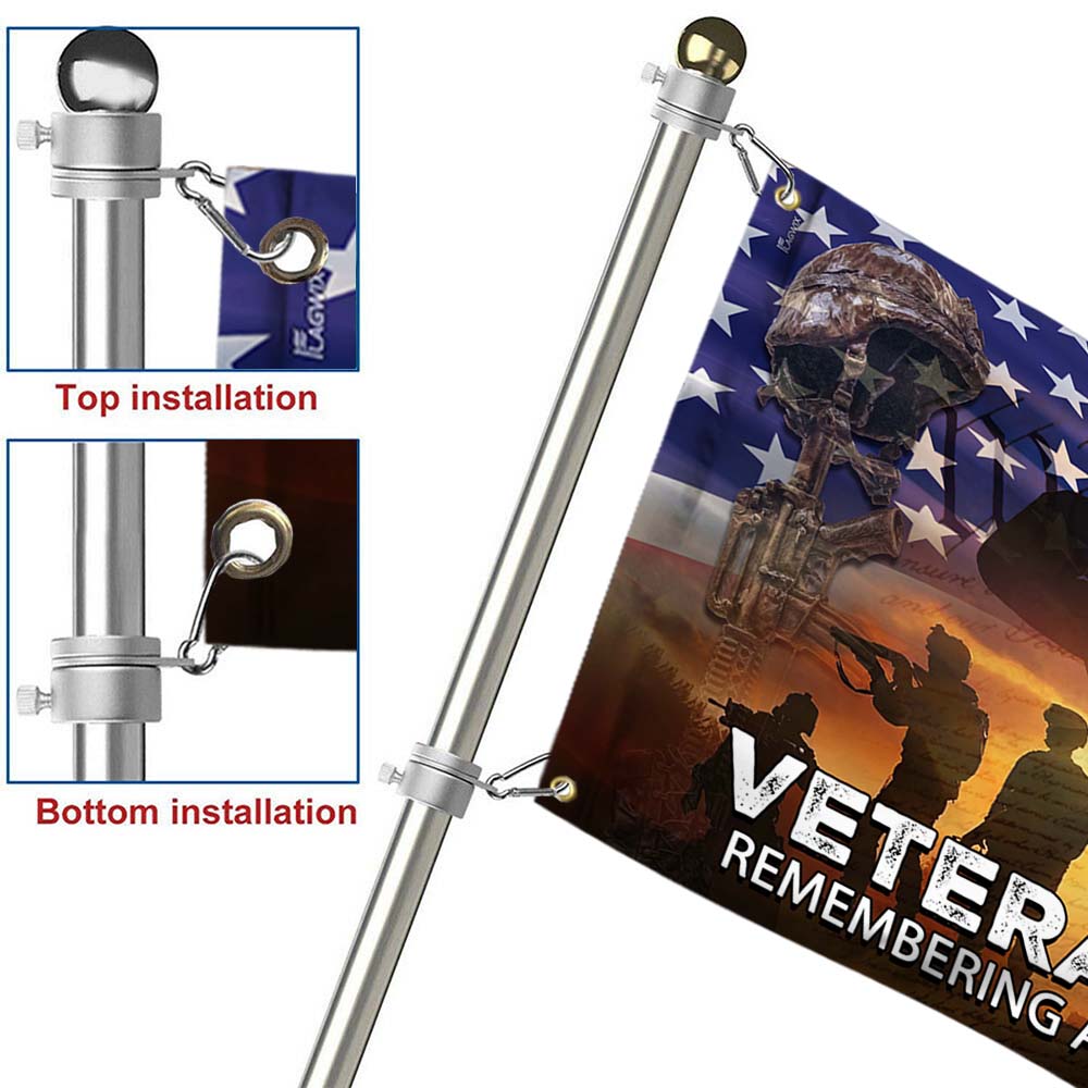 Veterans Day Remembering All Who Served, Veteran Flag TPT751GF