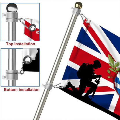 UK Armed Forces Day Veterans Grommet Flag PHB04PMN