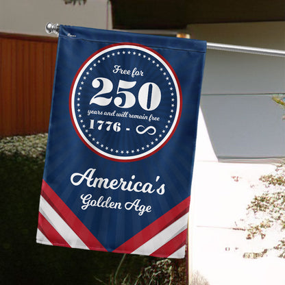 American Flag - Flagwix America 250th Anniversary Golden Age Canvas Flag