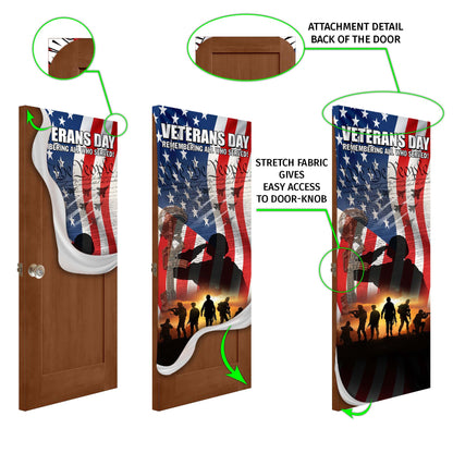 Veterans Day, Home Of The Free Because Of The Brave Door Cover &amp; Banners TPT1273CB