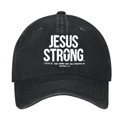 Jesus Strong I Can Do All Things Through Christ Who Strengthens Me Cap