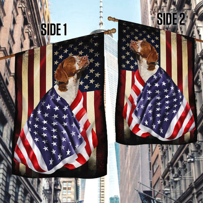 Brittany Spaniel American Patriot Flag BNL40Fv63