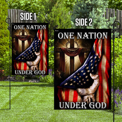 One Nation Under God. American US Flag