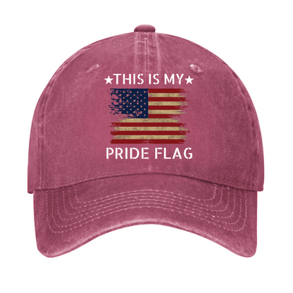 American Flag This Is My Pride Flag Cap