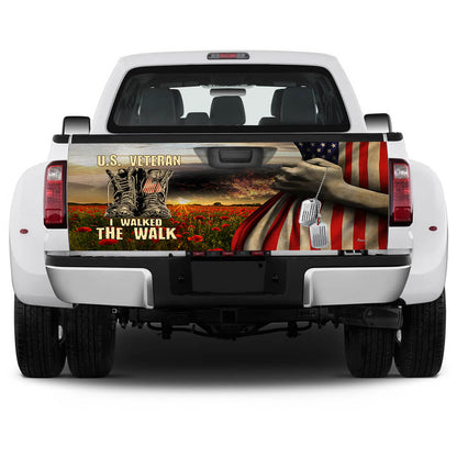 U.S. Veteran I Walked The Walk Truck Tailgate Wrap