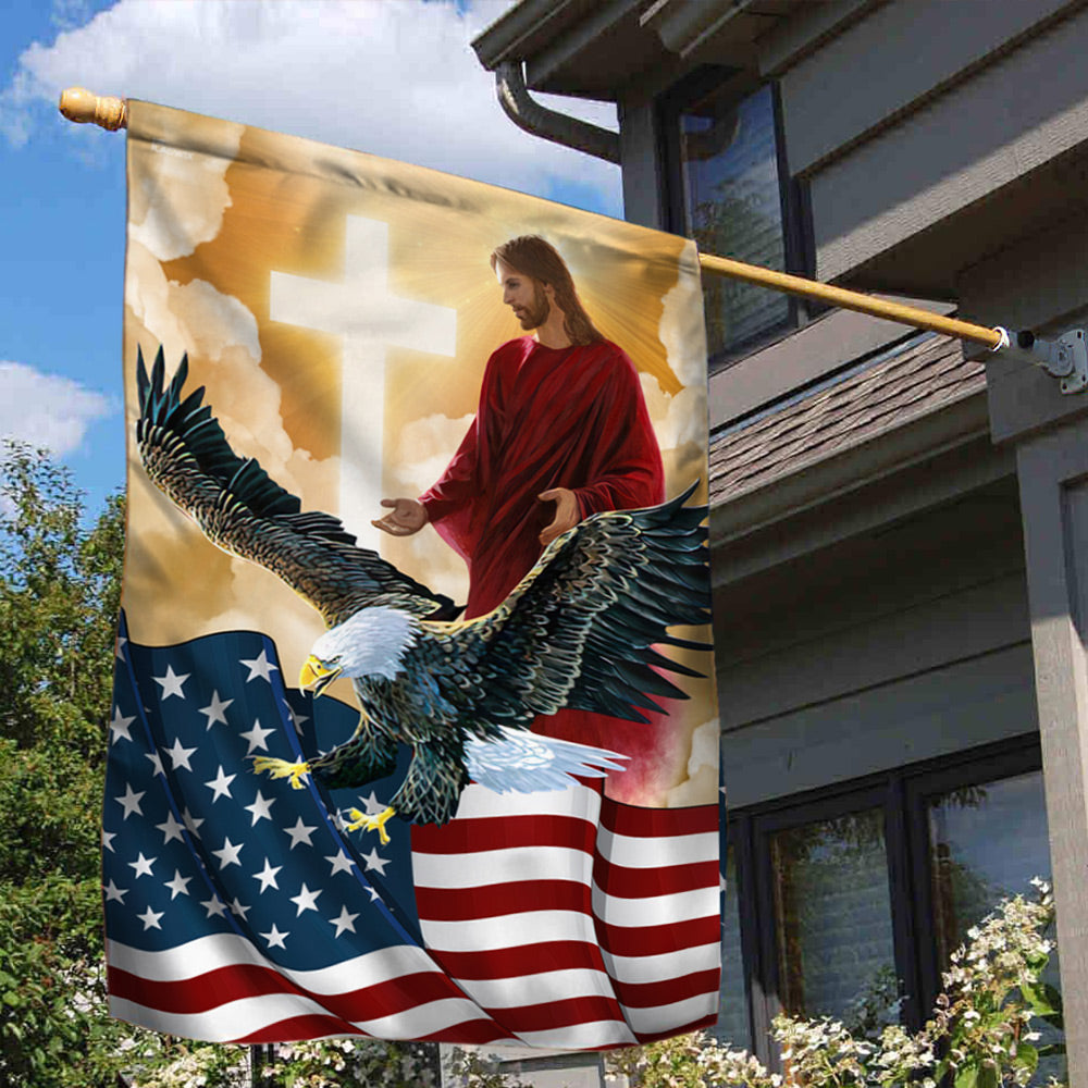 Jesus Flag American Eagle God Jesus Flag TRN1479F