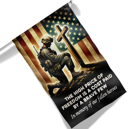 Memorial Day FLAGWIX Veteran Kneeling The Cross Flag The High Price Of Freedom In Memory Of Our Fallen Heroes MLN2740F