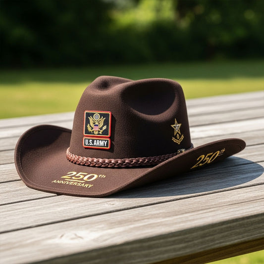 U.S. Army 250th Anniversary Cowboy Hat