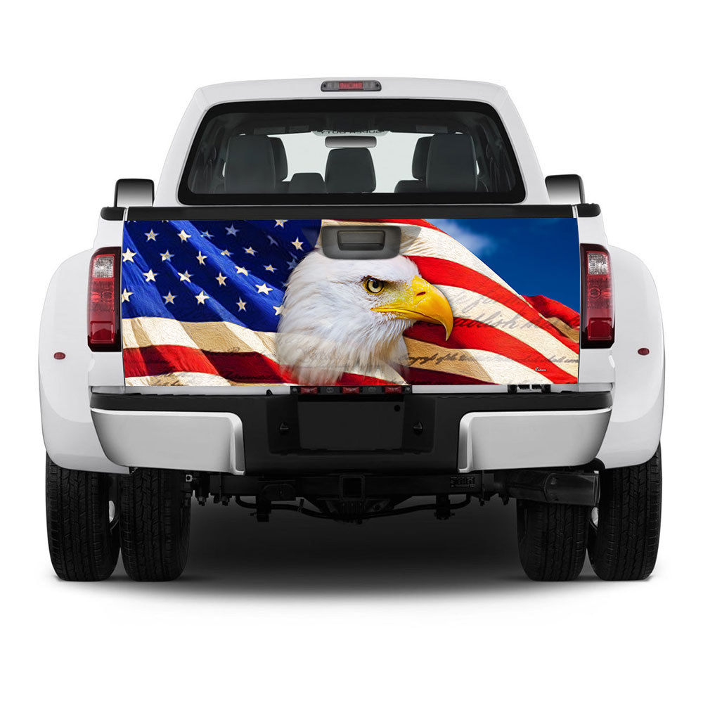 American Eagle Truck Tailgate Decal Sticker Wrap PS124TDv2