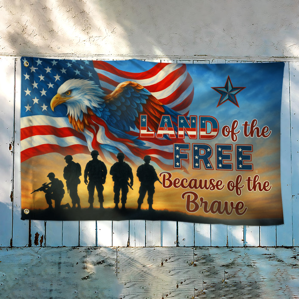 Flagwix American Flag - Memorial Day Eagle Land Of The Free Veteran Grommet Flag NNT86NTH