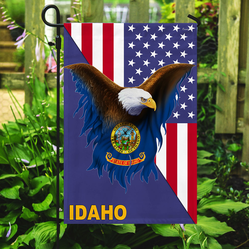 Idaho Flag American Eagle Idaho Flag TRL1748Fv3