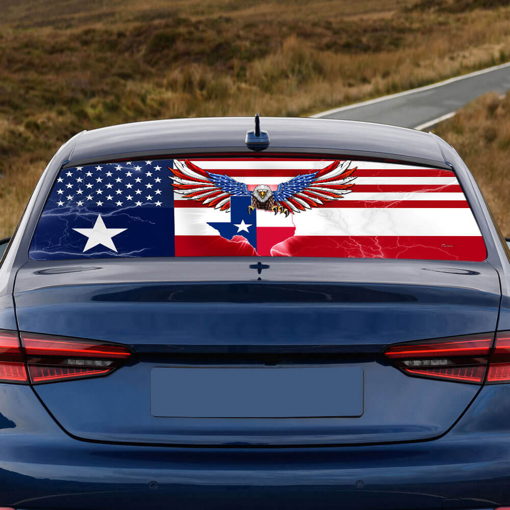 Texas American Eagle Rear Window Decal THB3471CD