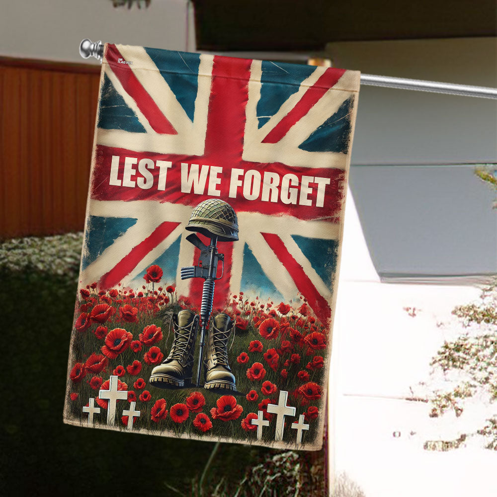 Lest We Forget UK Armed Forces Day Veterans Flag LHB01DTD