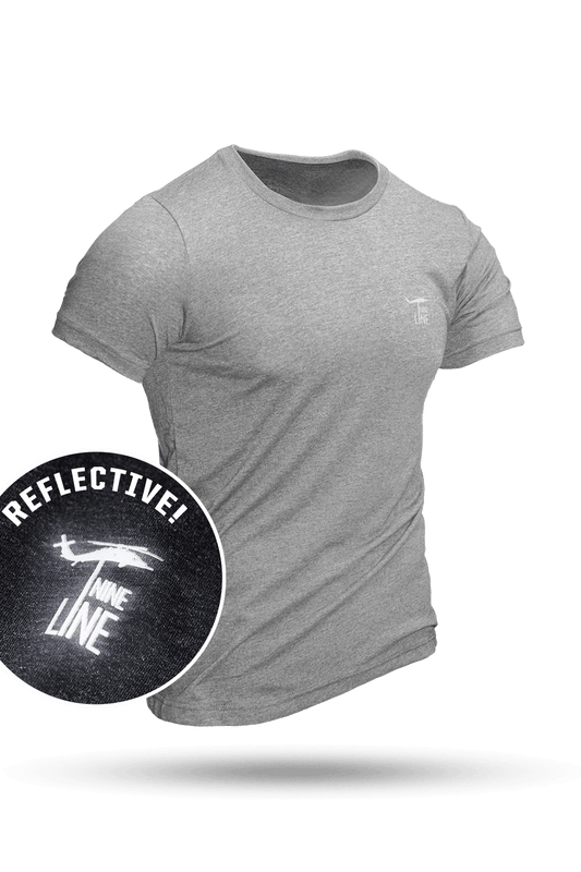 Reflective Dropline Logo - Athletic T-Shirt