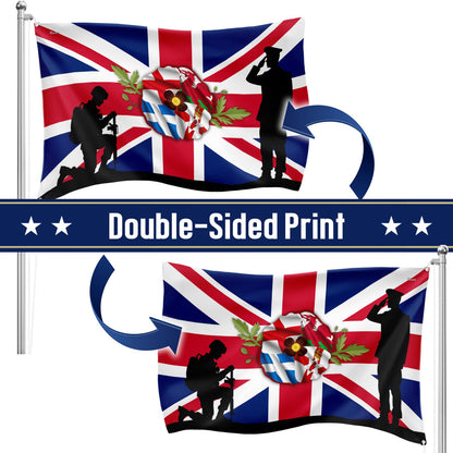 UK Armed Forces Day Veterans Day Grommet Flag PHB33PMN