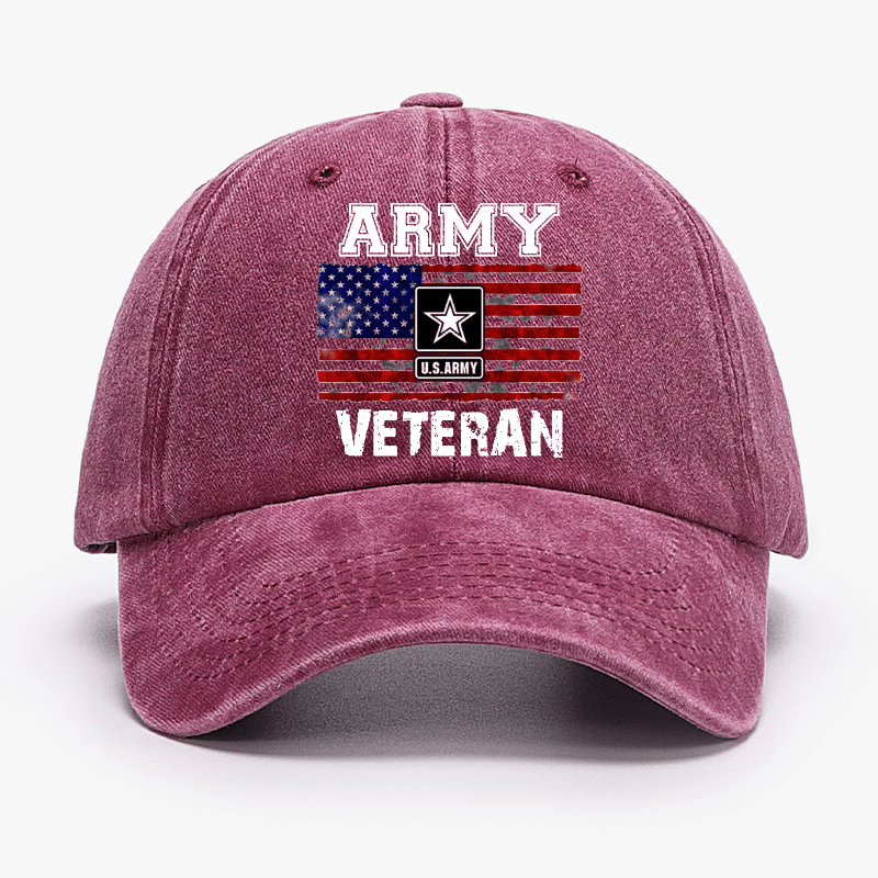Maturelion Custom Cap Army U.S.Army Veteran Cap(Free Customization)