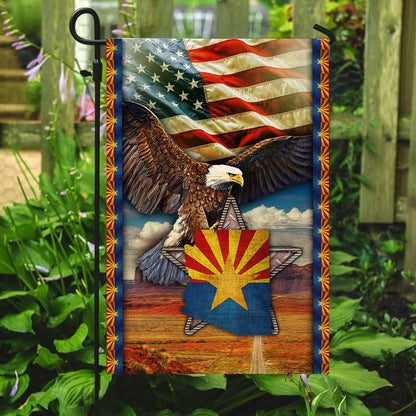 Arizona State Eagle American Flag