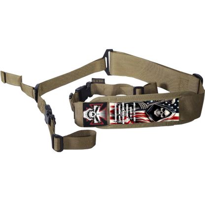 Custom Tactical Gun Sling – Personalized 2-Point Rifle Sling with Your Text or Graphic | Military Style Sling | Custom Gear