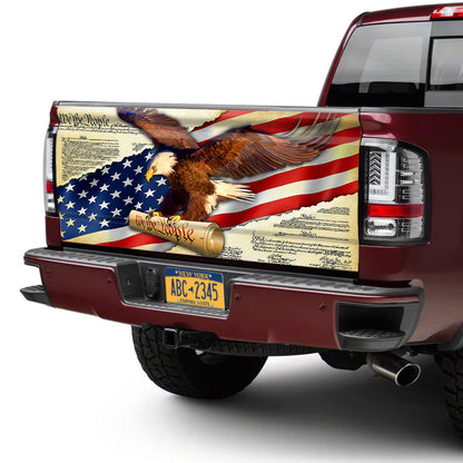 We The People Tailgate Decal Sticker Wrap
