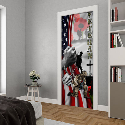 Veteran Lest We Forget Door Cover