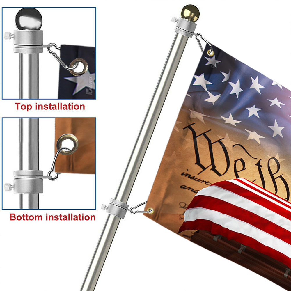 Flagwix American Flag - Patriotic Eagle, We The People, American Memorial Grommet Flag TPT861GF