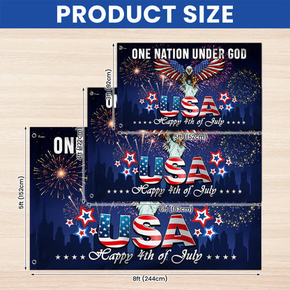 Flagwix American Flag - One Nation Under God 4th of july Patriotic Flag Grommet Flag NNT48NTH