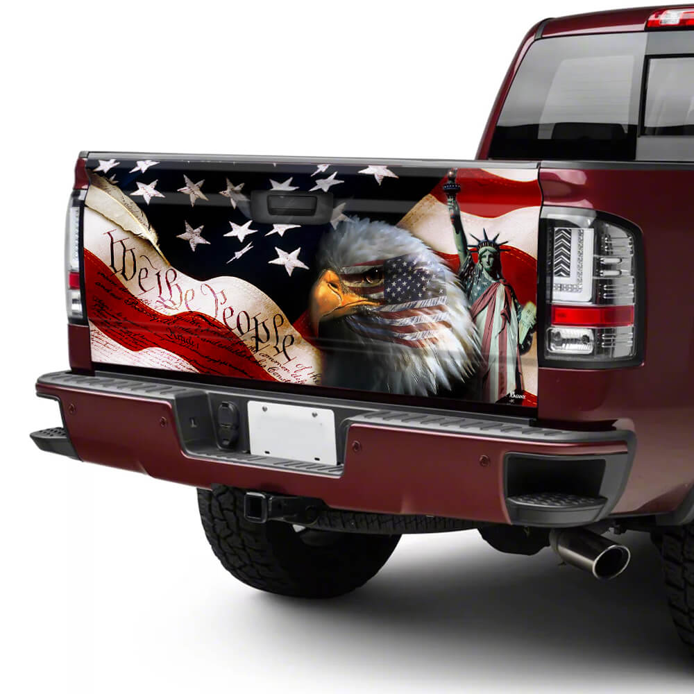 We The People America Truck Tailgate Decal Sticker Wrap