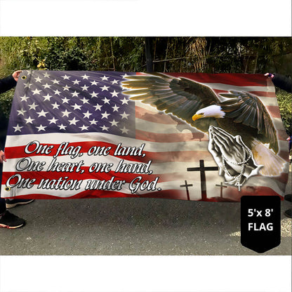 American Eagle Flag One Nation Under God THB3455GF