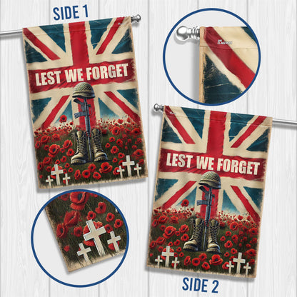 Lest We Forget UK Armed Forces Day Veterans Flag LHB01DTD